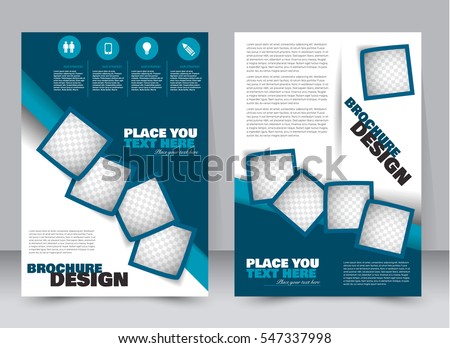Abstract flyer design background. Brochure template. Annual report cover. Can be used for magazine, business mockup set, education, presentation. Vector illustration a4 size. Blue color. Abstract flyer design background. Brochure template. Annual report cover. Can be used for magazine, business mockup set, education, presentation. Vector illustration a4 size. Blue color.