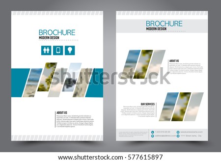 Flyer design. Business brochure template. Annual report cover. Booklet for education, advertisement, presentation, magazine page. a4 size vector illustration. Blue color Flyer design. Business brochure template. Annual report cover. Booklet for education, advertisement, presentation, magazine page. a4 size vector illustration. Blue color