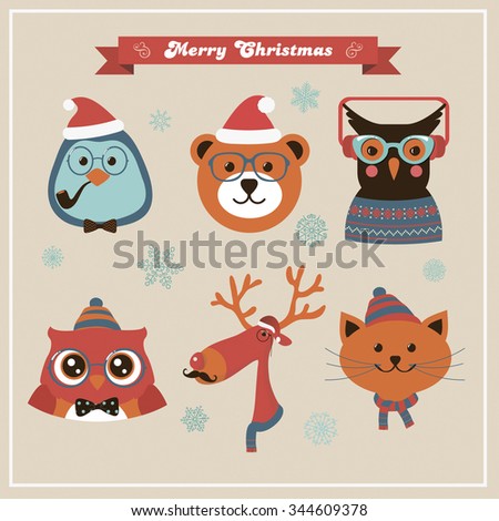 Ahoy Set Sailor Captain Pirate Owls Stock Vector 289493285 - Shutterstock