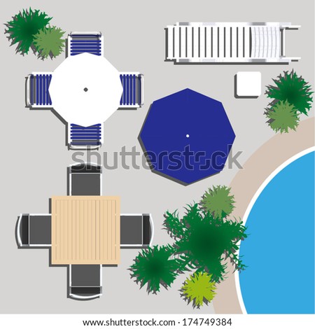 Garden Furniture Top View beautiful garden furniture top view vector illustration of hand Garden Furniture Top View beautiful garden furniture top view vector illustration of hand