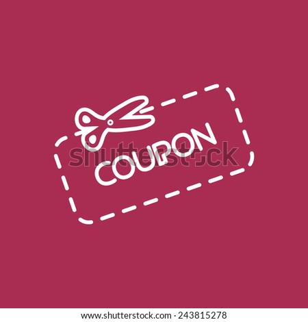 Coupons vector icon