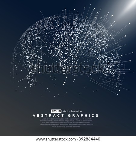 World map point, line, composition, representing the global, Global network connection,international meaning. - stock vector World map point, line, composition, representing the global, Global network connection,international meaning. - stock vector
