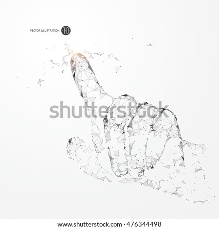 Point, line, surface connection constituted a tap gesture.