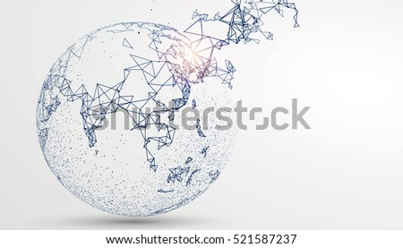 World map point, line, composition, representing the global, Global network connection,international meaning. World map point, line, composition, representing the global, Global network connection,international meaning.