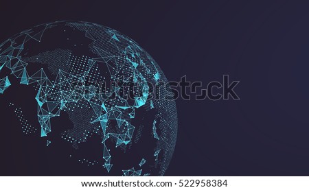 World map point, line, composition, representing the global, Global network connection,international meaning. World map point, line, composition, representing the global, Global network connection,international meaning.