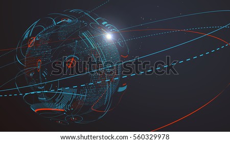 Futuristic globalization interface, a sense of science and technology abstract graphics. Futuristic globalization interface, a sense of science and technology abstract graphics.