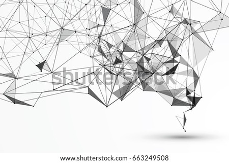 Abstract graphic consisting of points, lines and connection, Internet technology. Abstract graphic consisting of points, lines and connection, Internet technology.