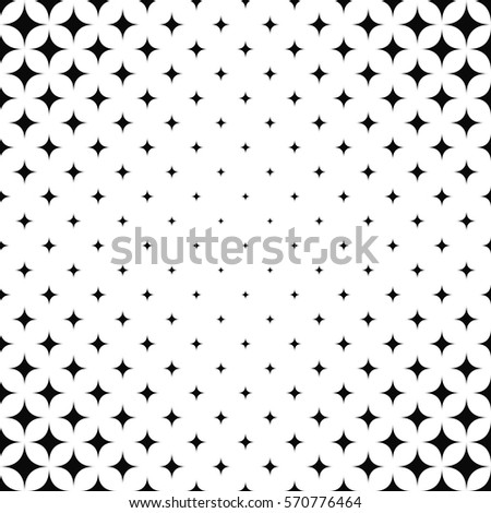 Seamless Black White Star Pattern Stock Vector 307592333 - Shutterstock