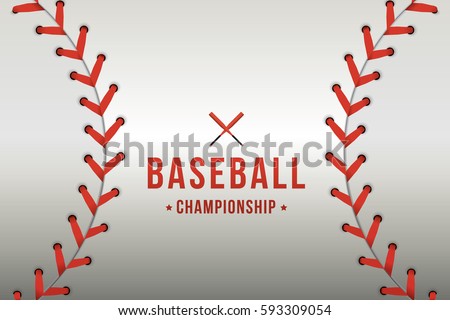 Vector of baseball background. Vector of baseball background.