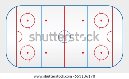 Vector of ice hockey rink Vector of ice hockey rink