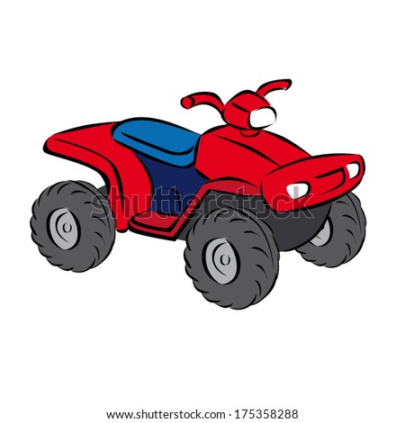 quad bike images cartoon