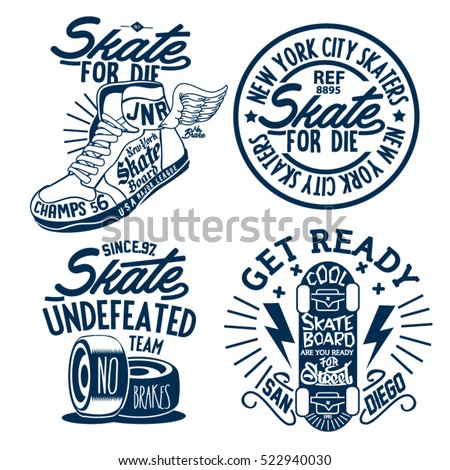 Skate board typography, t-shirt graphics, vectors Skate board typography, t-shirt graphics, vectors