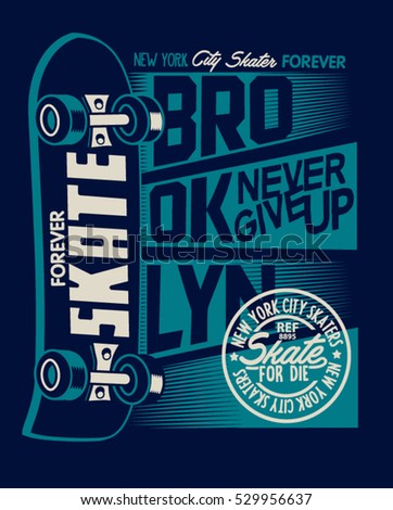 Skate board vector and t-shirt graphics design Skate board vector and t-shirt graphics design