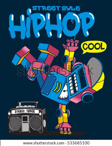 cool retro robot doing hip hop dance cool retro robot doing hip hop dance