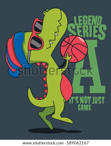 dinosaur, basketball player vector design for kids tee dinosaur, basketball player vector design for kids tee