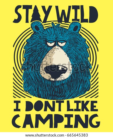 cute bear, camping and outdoor victor design cute bear, camping and outdoor victor design
