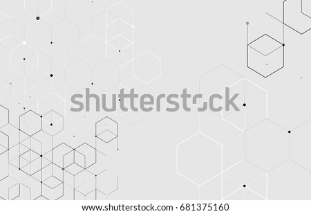 Vector abstract boxes background. Modern technology illustration with square mesh. Digital geometric abstraction with lines and points. Cube cell. Vector abstract boxes background. Modern technology illustration with square mesh. Digital geometric abstraction with lines and points. Cube cell.