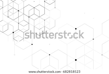 Vector abstract boxes background. Modern technology illustration with square mesh. Digital geometric abstraction with lines and points. Cube cell. Vector abstract boxes background. Modern technology illustration with square mesh. Digital geometric abstraction with lines and points. Cube cell.