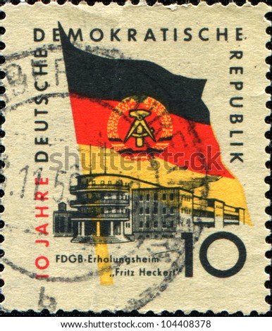  - stock-photo-gdr-circa-a-stamp-printed-inddr-east-germany-honoring-th-anniv-of-german-democratic-104408378