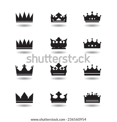 Vector Crowns Stock Vector 40046089 - Shutterstock