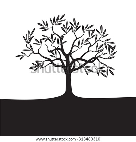 Black Tree Stock Vector 111827468 - Shutterstock