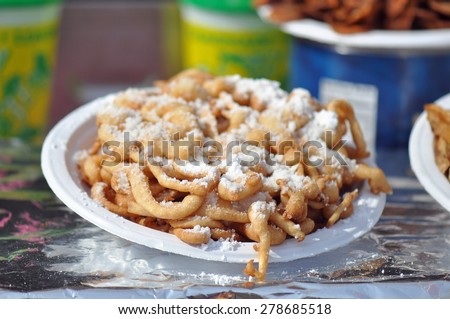 cake or elephant ear sold at the State fairgrounds in Raleigh, North ...