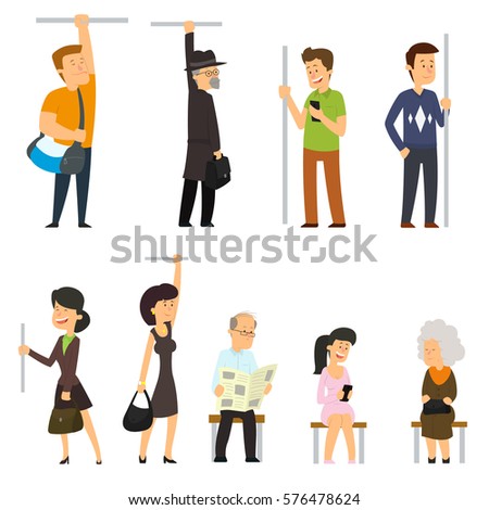 people go to the subway. vector illustration. people go to the subway. vector illustration.