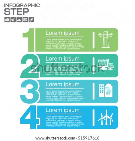Numbers Four Points Slide Template 4 options Numbers Four Points Slide Template 4 options