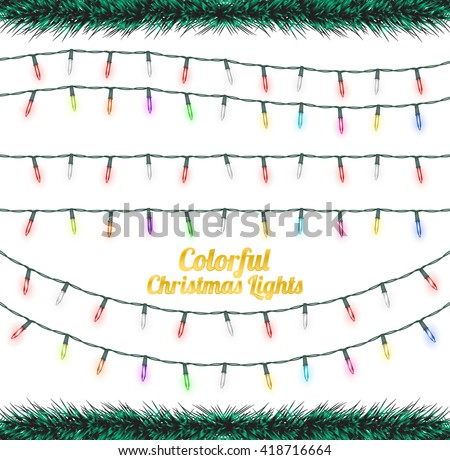 Hand Drawn Colored Sketch Christmas Decoration Stock Vector 342094790