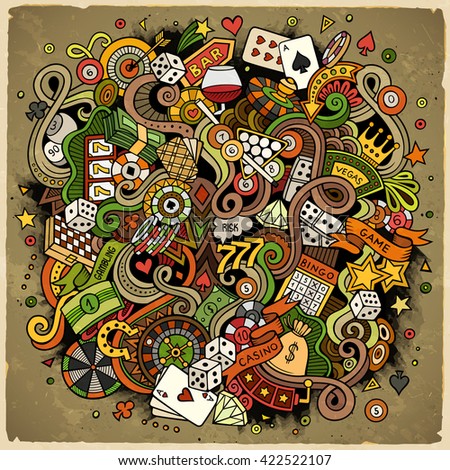 Gambling vector background