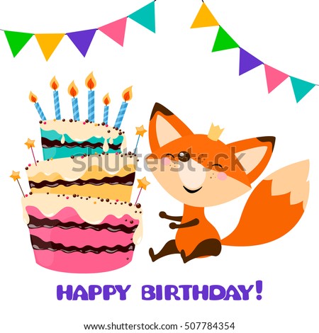 Fox And Raccoon Holding Cake Fox And Raccoon Holding Cake