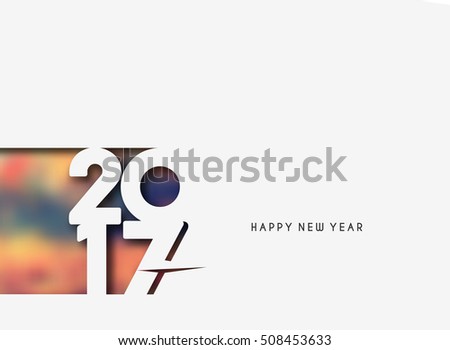 Happy new year 2017 - New Year Holiday design elements for holiday cards, for decorations Vector Illustration background Happy new year 2017 - New Year Holiday design elements for holiday cards, for decorations Vector Illustration background