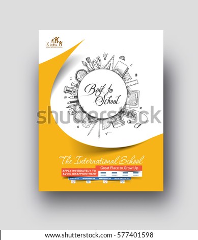 Back To School Flyer & Poster Template - vector background. Back To School Flyer & Poster Template - vector background.