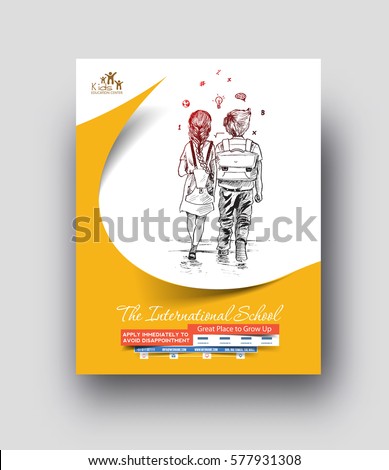 Back To School Flyer & Poster Template - vector background. Back To School Flyer & Poster Template - vector background.