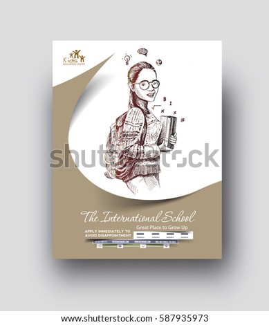 Back To School Flyer & Poster Template - vector background. Back To School Flyer & Poster Template - vector background.