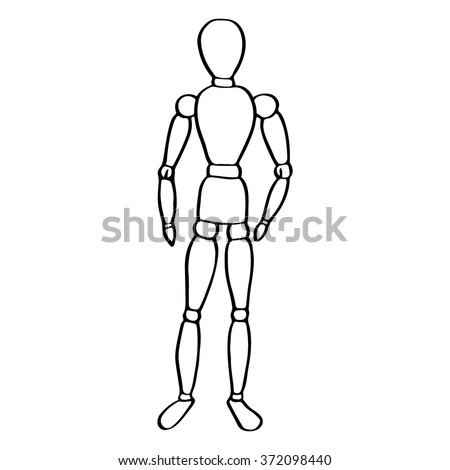 male mannequin sketch