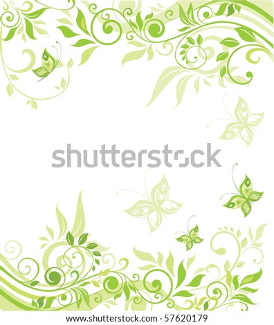 Spring Green Border Stock Vector 44629072 - Shutterstock