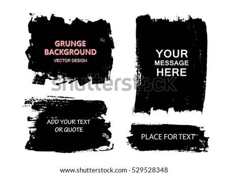 Set of black paint, ink brush strokes, brushes, lines. Dirty artistic design elements, boxes, frames. Set of black paint, ink brush strokes, brushes, lines. Dirty artistic design elements, boxes, frames.