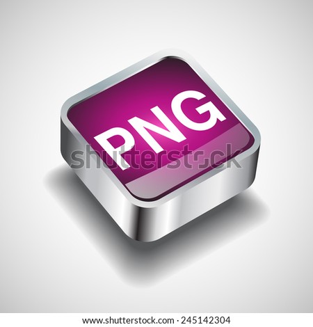 Png icon. format pictures - stock vector