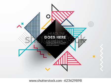 Vector of abstract geometric pattern and background Vector of abstract geometric pattern and background