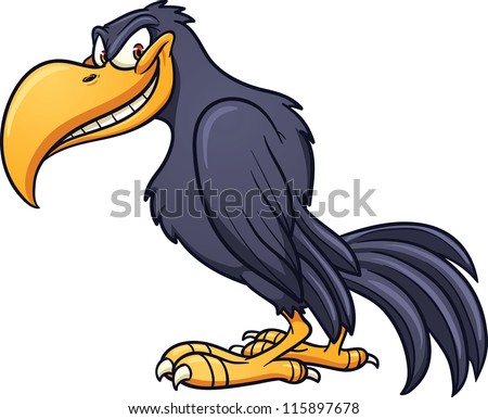 Three black crows cartoon
