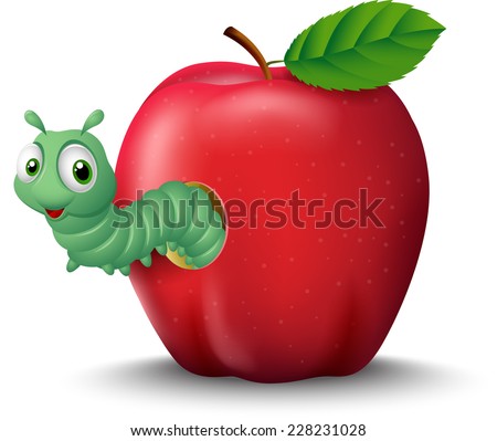 stock-photo-cartoon-worm-coming-out-of-a