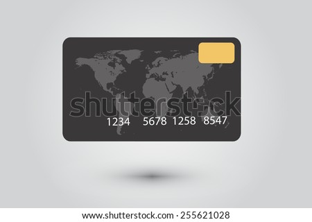 Credit Card Black Gold Raster Template Stock Illustration 71579128