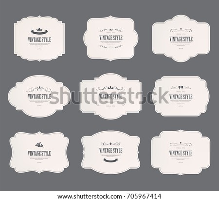 set of vintage labels old fashion. banner illustration vector. set of vintage labels old fashion. banner illustration vector.