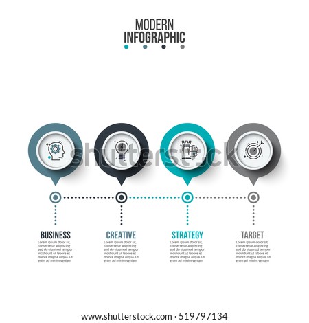 Business data visualization. Process chart. Abstract elements of graph, diagram with 4 steps, options, parts or processes. Vector business template for presentation. Creative concept for infographic. Business data visualization. Process chart. Abstract elements of graph, diagram with 4 steps, options, parts or processes. Vector business template for presentation. Creative concept for infographic.