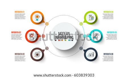 Business data visualization. Process chart. Abstract elements of graph, diagram with 6 steps, options, parts or processes. Vector business template for presentation. Creative concept for infographic. Business data visualization. Process chart. Abstract elements of graph, diagram with 6 steps, options, parts or processes. Vector business template for presentation. Creative concept for infographic.