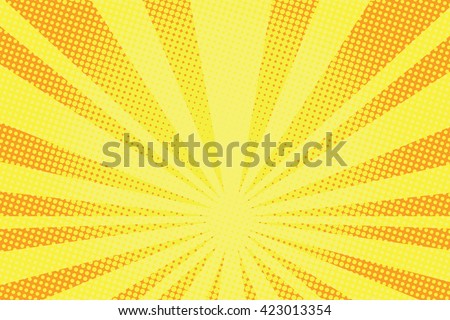retro comic yellow background raster gradient halftone pop art retro style - stock vector retro comic yellow background raster gradient halftone pop art retro style - stock vector