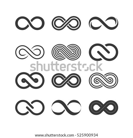 infinity symbols set infinity symbols set