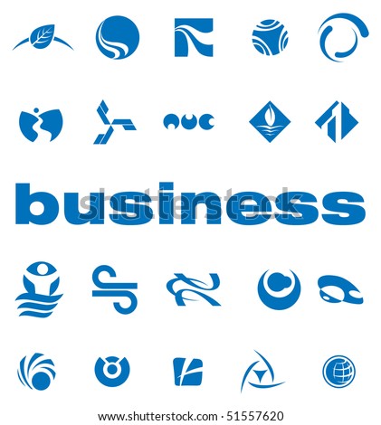 Set Elements Logo Design Vector Stock Vector 51558292 - Shutterstock