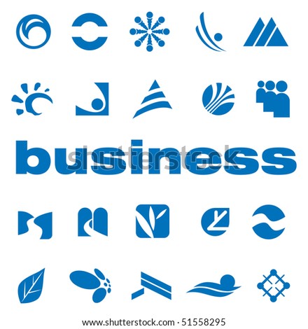 Set Elements Logo Design Vector Stock Vector 51558292 - Shutterstock